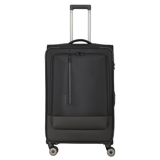 Travelite Crosslite 4 kółka Walizka L 77 cm z plisą rozprężną schwarz