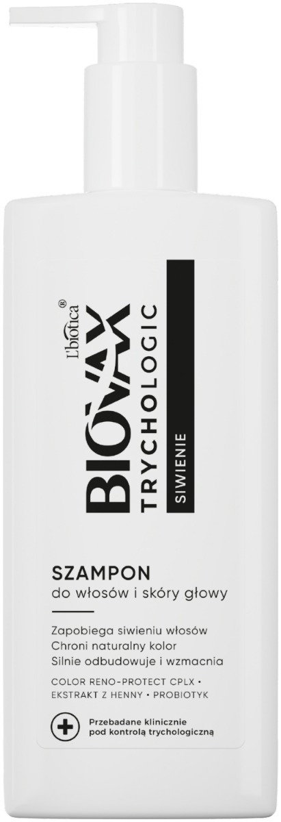 Biovax Trychologic Siwienie Szampon do włosów 200 ml
