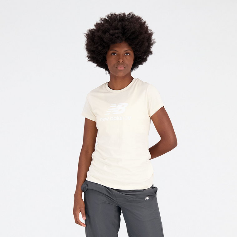 Koszulka damska New Balance WT31546TCM  beżowa