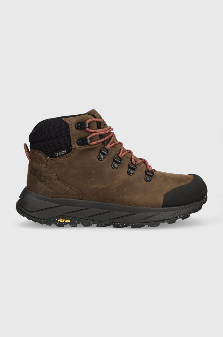 Jack Wolfskin buty Terraquest X Texapore Mid męskie kolor brązowy