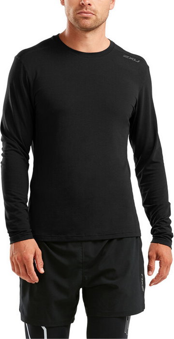 2XU Heat Longsleeve Shirt Men, czarny XL 2020 Bluzki sportowe