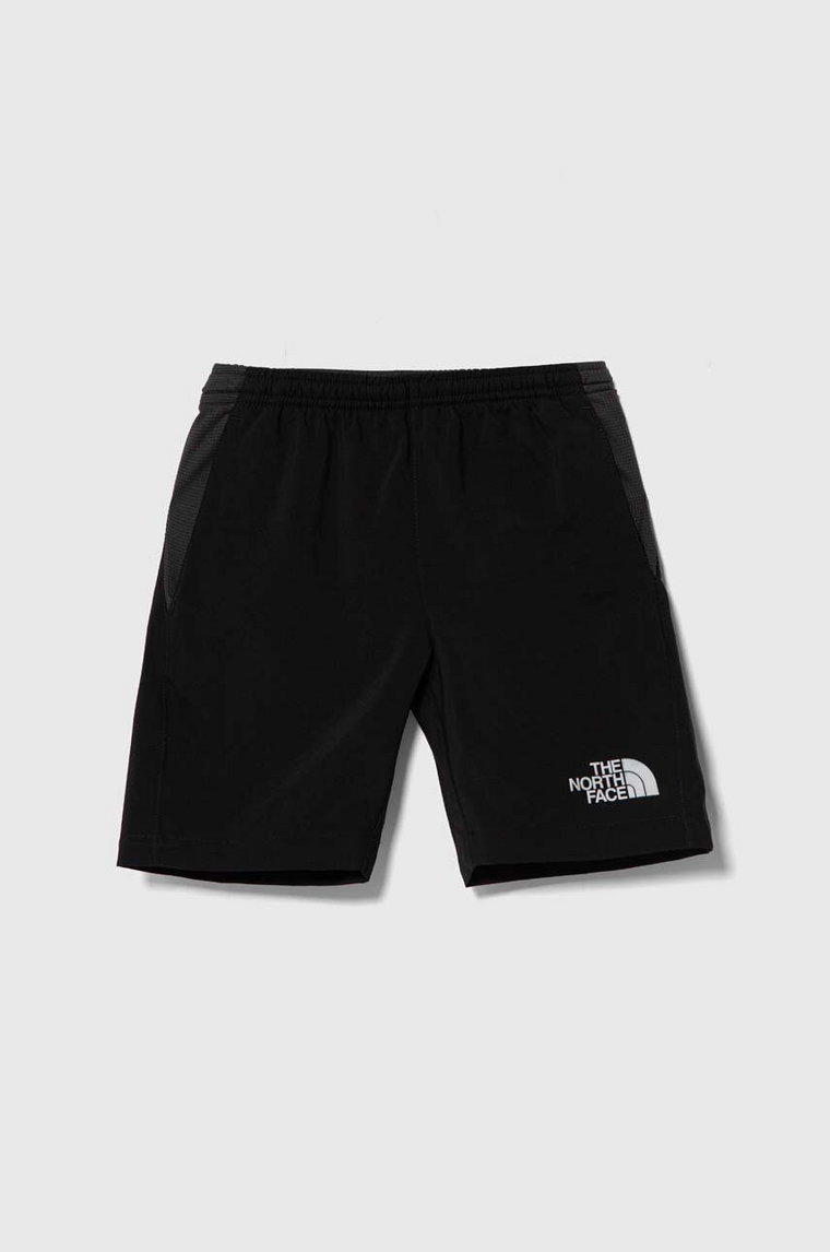 The North Face szorty dziecięce REACTOR SHORT kolor czarny regulowana talia