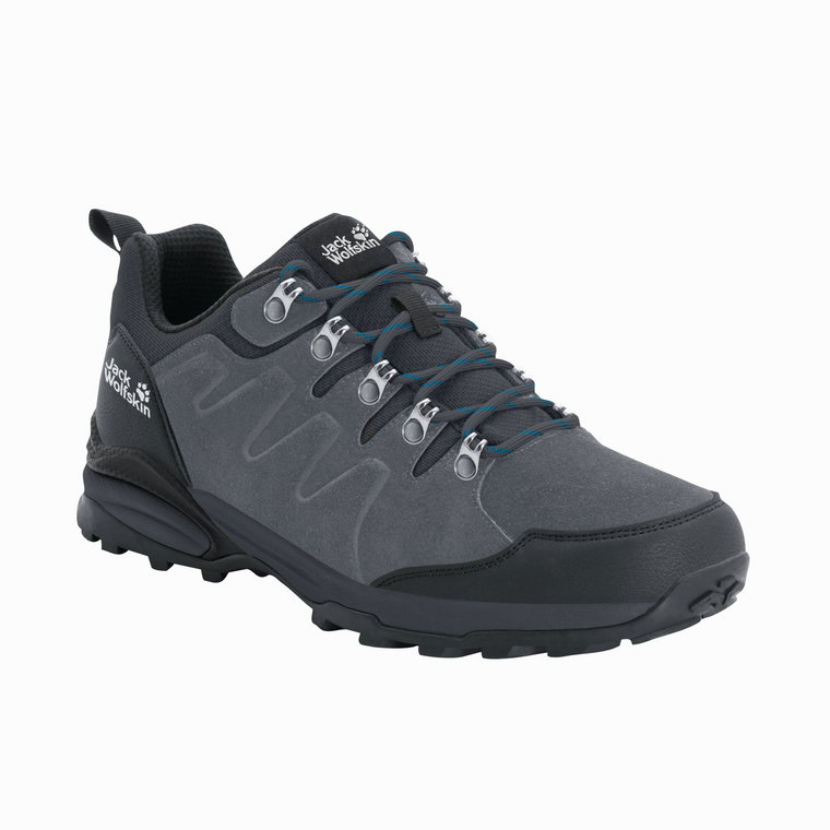 Buty męskie na wędrówki Jack Wolfskin REFUGIO TEXAPORE LOW M grey / black - 39,5