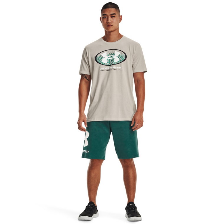 Męskie spodenki dresowe UNDER ARMOUR UA Rival FLC Big Logo Shorts - zielone