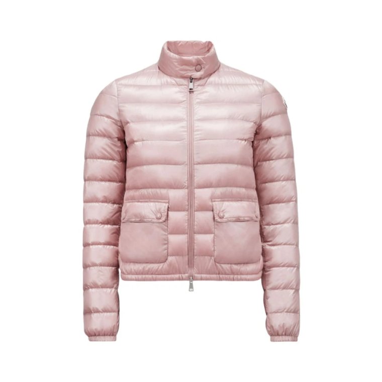 Krótka kurtka puchowa w Lyserød Moncler