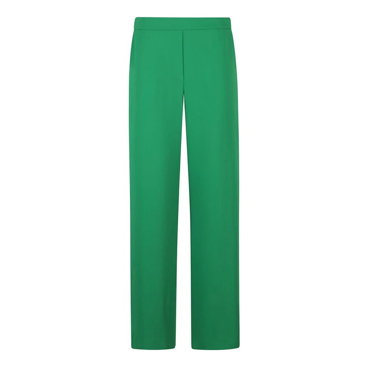 Zielone Spodnie Garniturowe Stylowe Wygodne P.a.r.o.s.h.