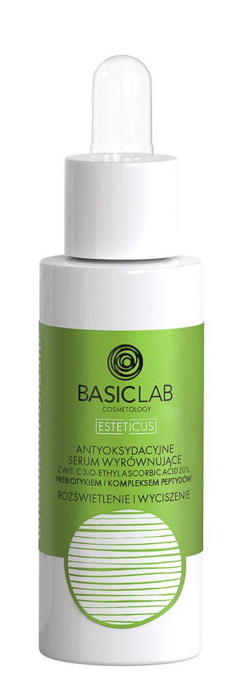 Basiclab Dermocosmetics Esteticus - Antyoksydacyjne serum wyrównujące koloryt z Wit. C 20% 30ml