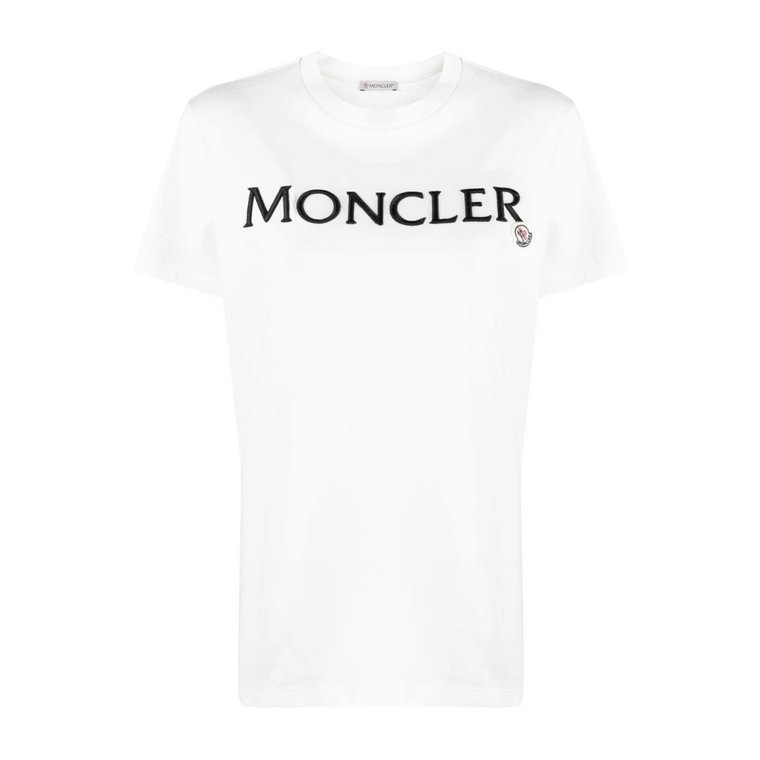 Beige Logo-Print T-Shirt Ss23 Moncler