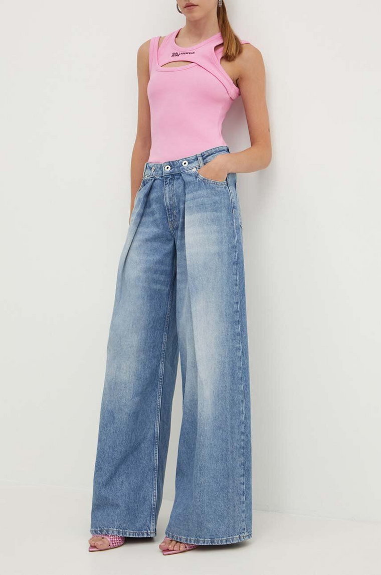 Karl Lagerfeld Jeans jeansy damskie high waist 245J1108