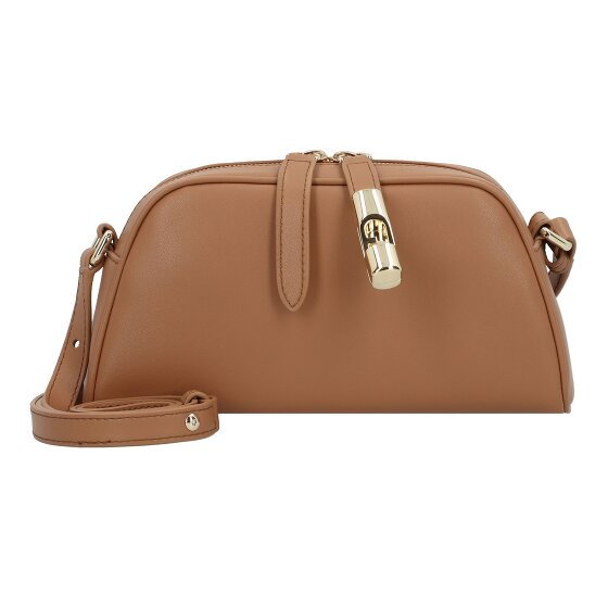 Furla Goccia Torba na ramię Skórzany 23.5 cm brandy