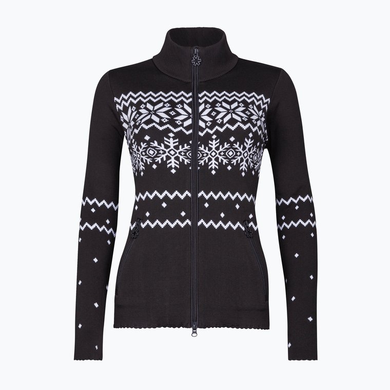 Bluza termoaktywna damska Newland Guenda Full Zip black/white