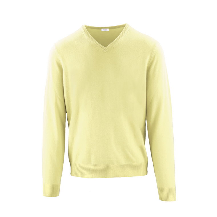 Swetry marki Malo model IUM020FCC12 kolor Zółty. Odzież męska. Sezon: Cały rok