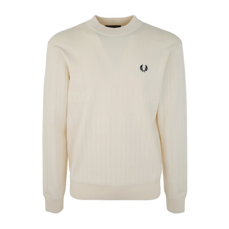 Tonal Stripe Crew Neck Jumper Fred Perry