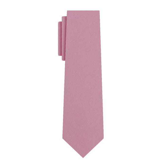Krawat różowy pudrowy róż gładki EM 18