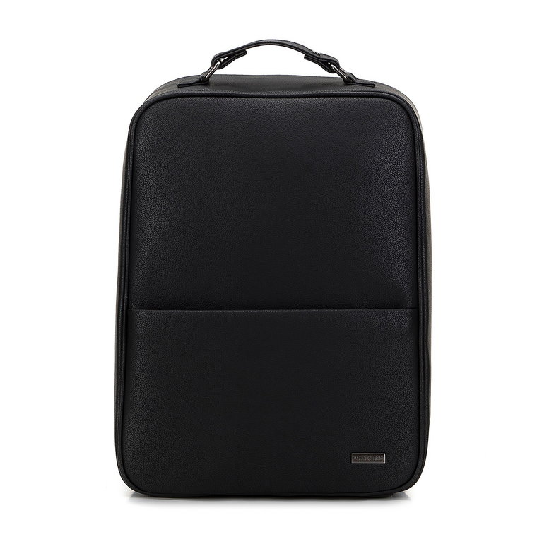 Męski plecak na laptopa 15,6 pudełkowy czarny