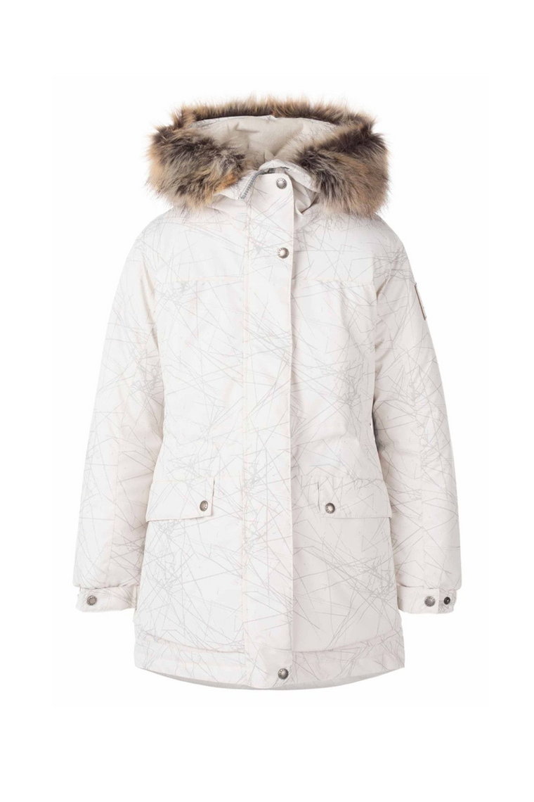 Kurtka/Parka PEARL w kolorze białym