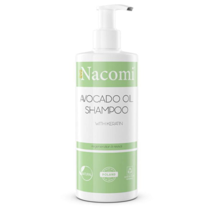 NACOMI Naturalny Szampon Do Włosów z Olejem Avocado - 250ml