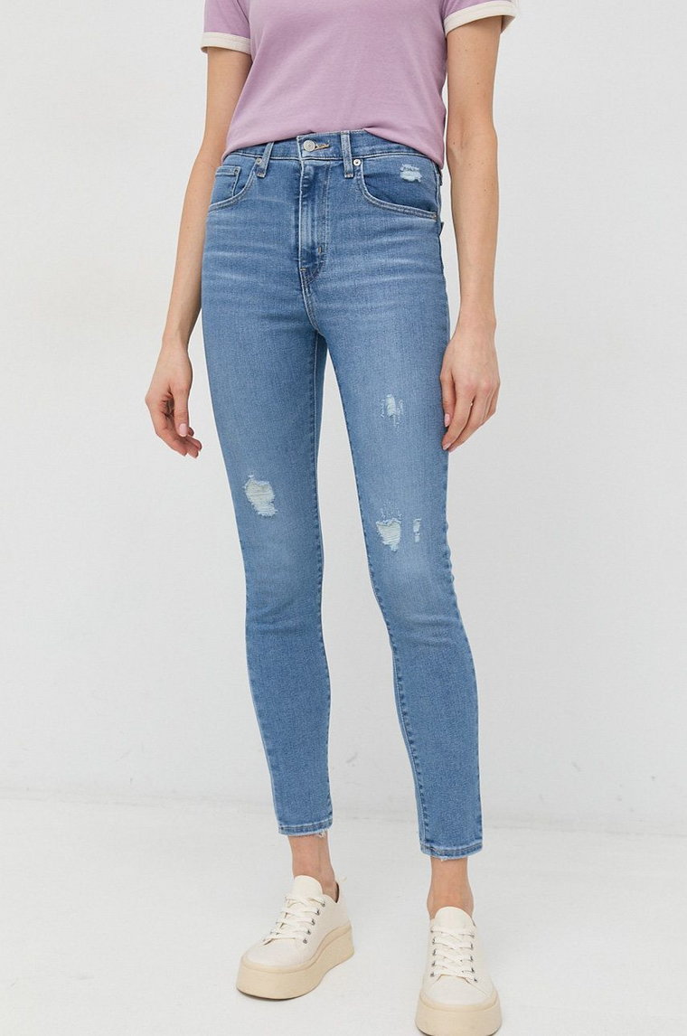 Levi's jeansy Mile damskie high waist