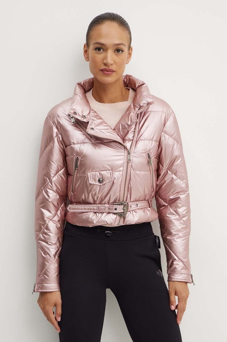 Versace Jeans Couture kurtka damska kolor różowy przejściowa 77HAS417 CQ06D