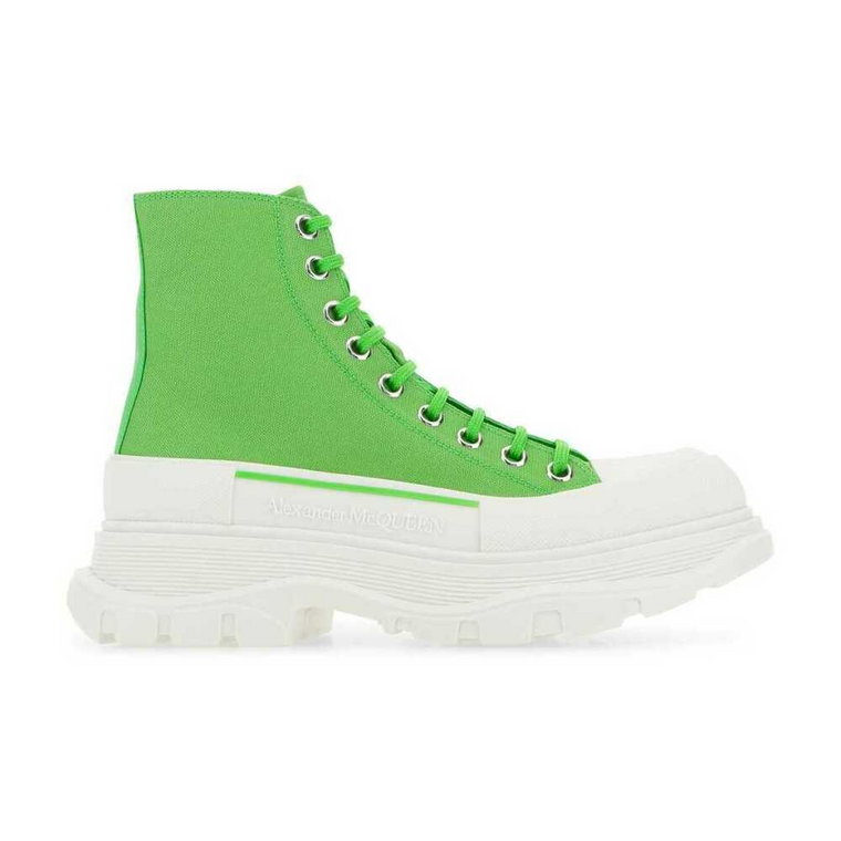 Zielone Sneakersy Tread Slick dla Modnych Kobiet Alexander McQueen