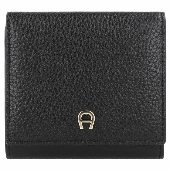 AIGNER Delia Portfel Ochrona RFID Skórzany 10.5 cm black