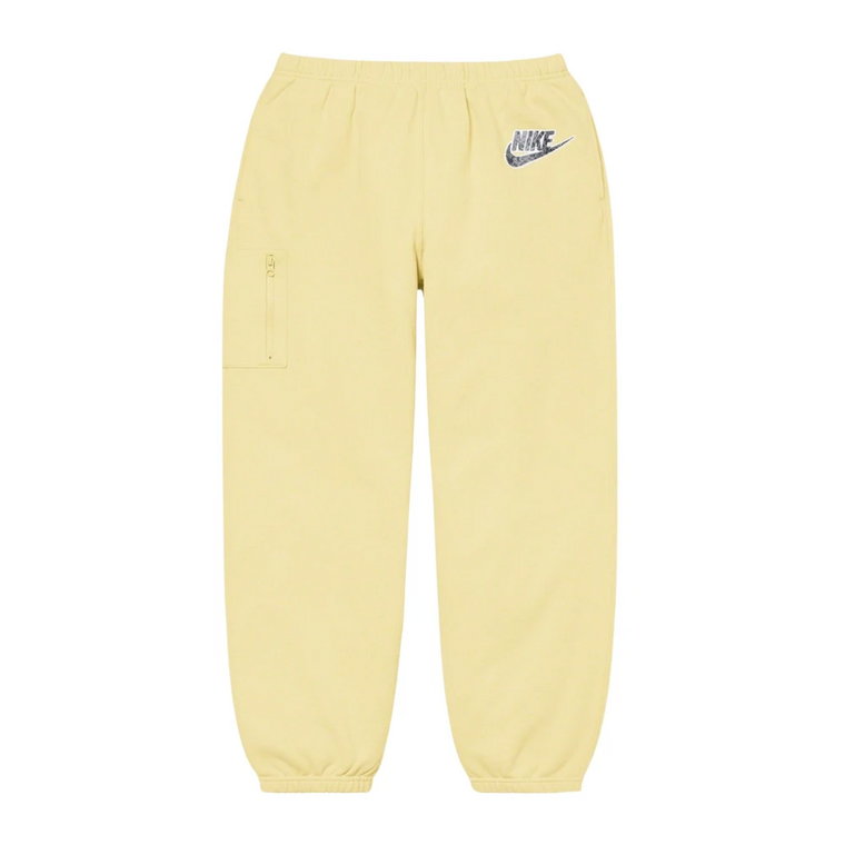 Limitowana edycja Cargo Sweatpants Blady Żółty Nike