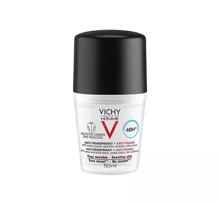 VICHY HOMME ANTYPERSPIRANT W KULCE PRZECIW PLAMOM 50ML