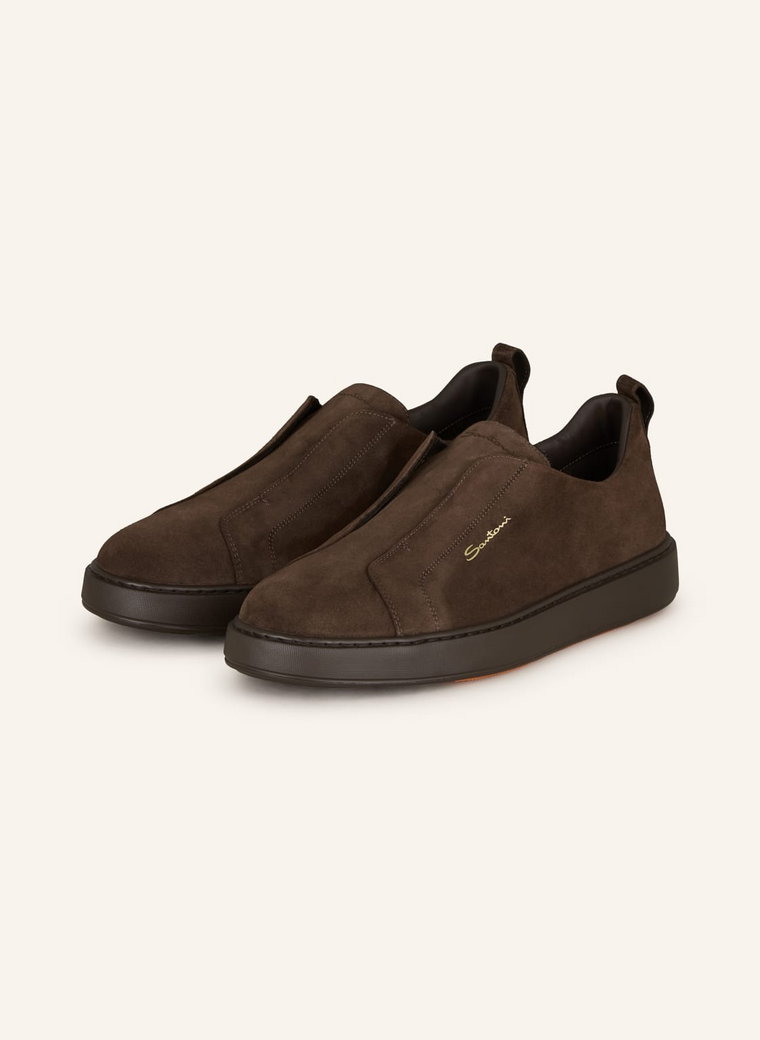 Santoni Sneakersy Victory braun