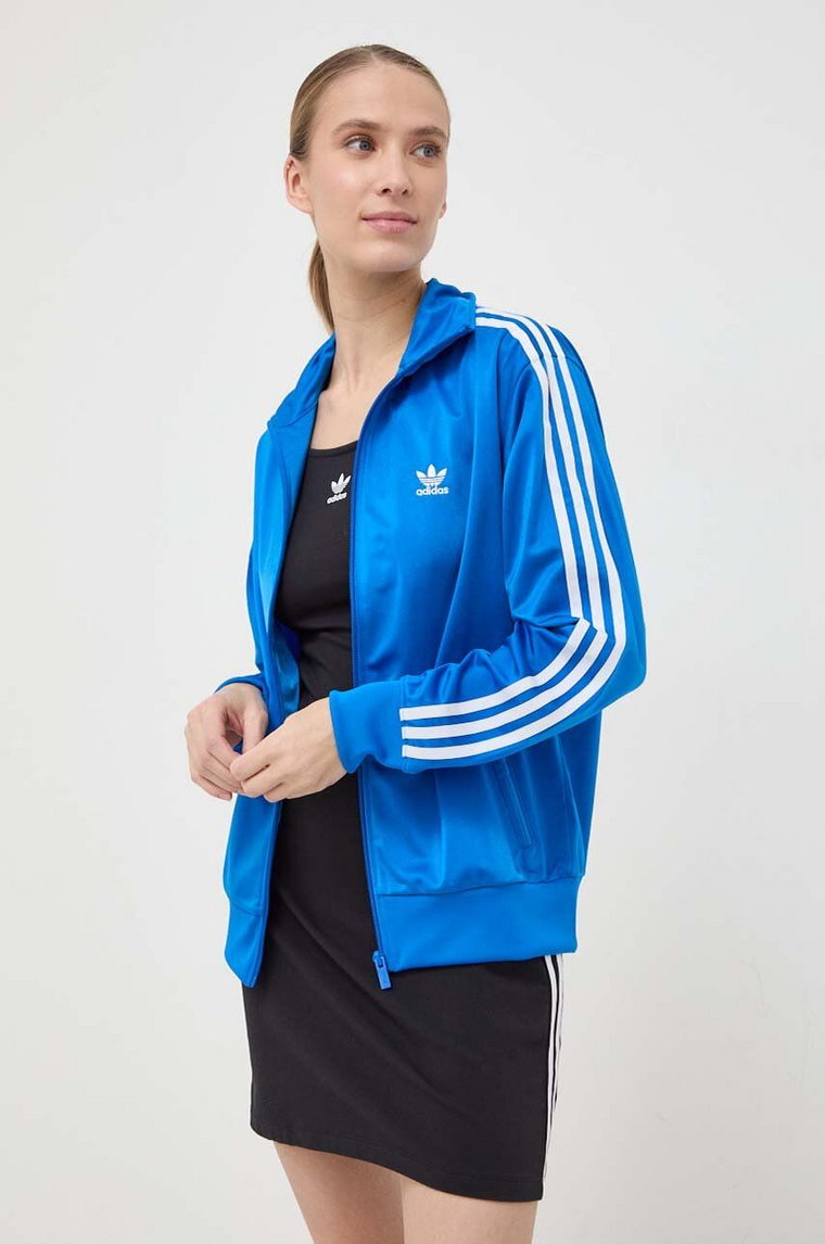 adidas Originals bluza damska kolor niebieski z aplikacją  IP0603