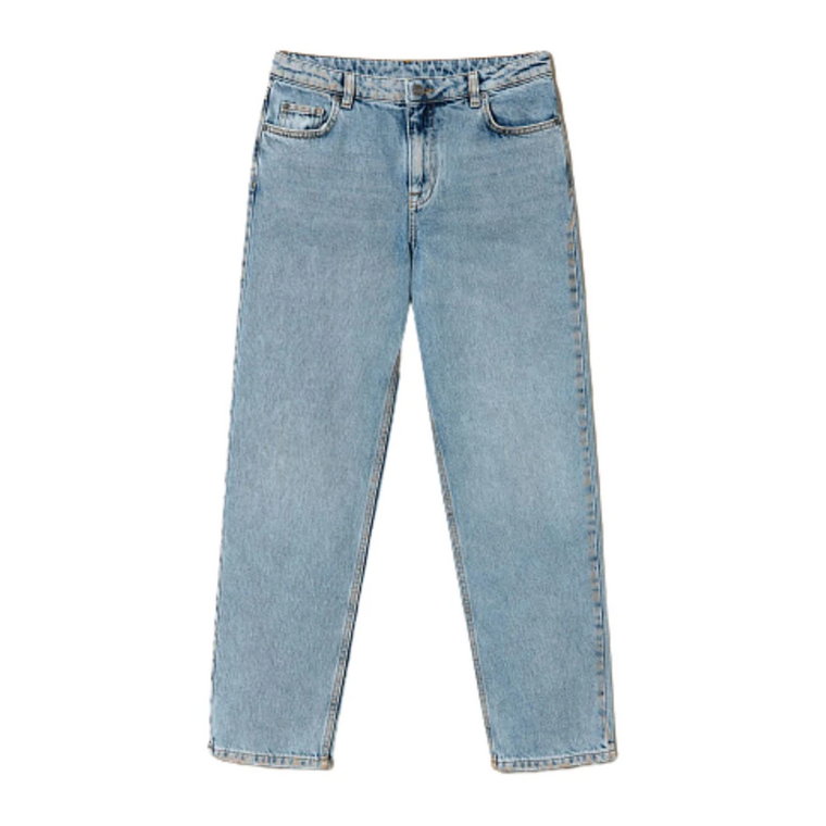 Straight Cut Denim Jeans Twinset