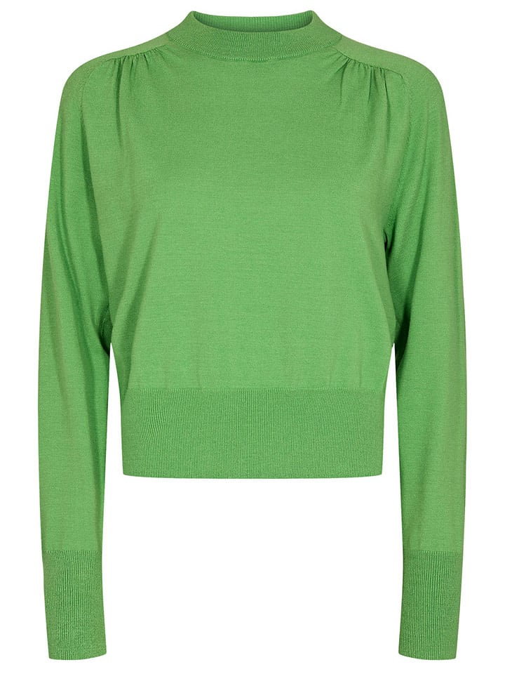 NÜMPH Sweter "Sila" w kolorze zielonym