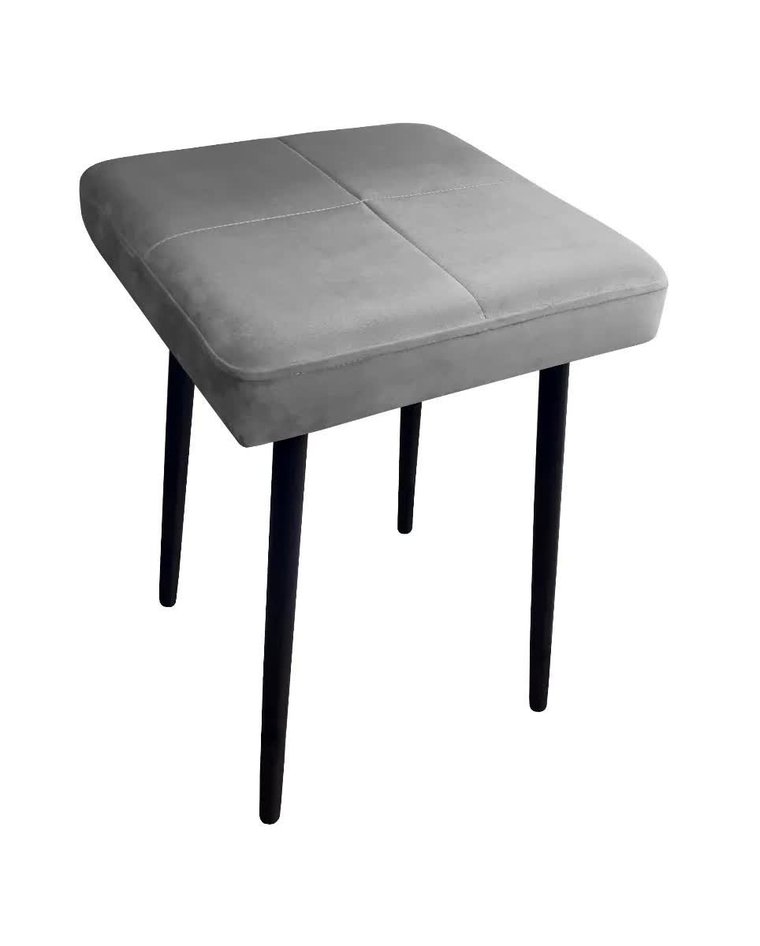 Taboret SQUARE MG VELVET szary