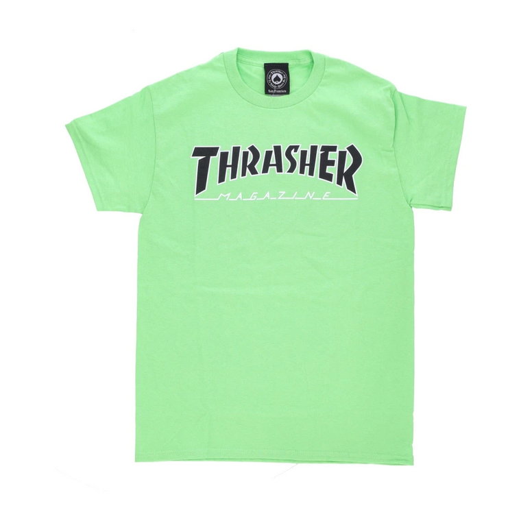 Męska Outline Tee Lime/Czarny Thrasher