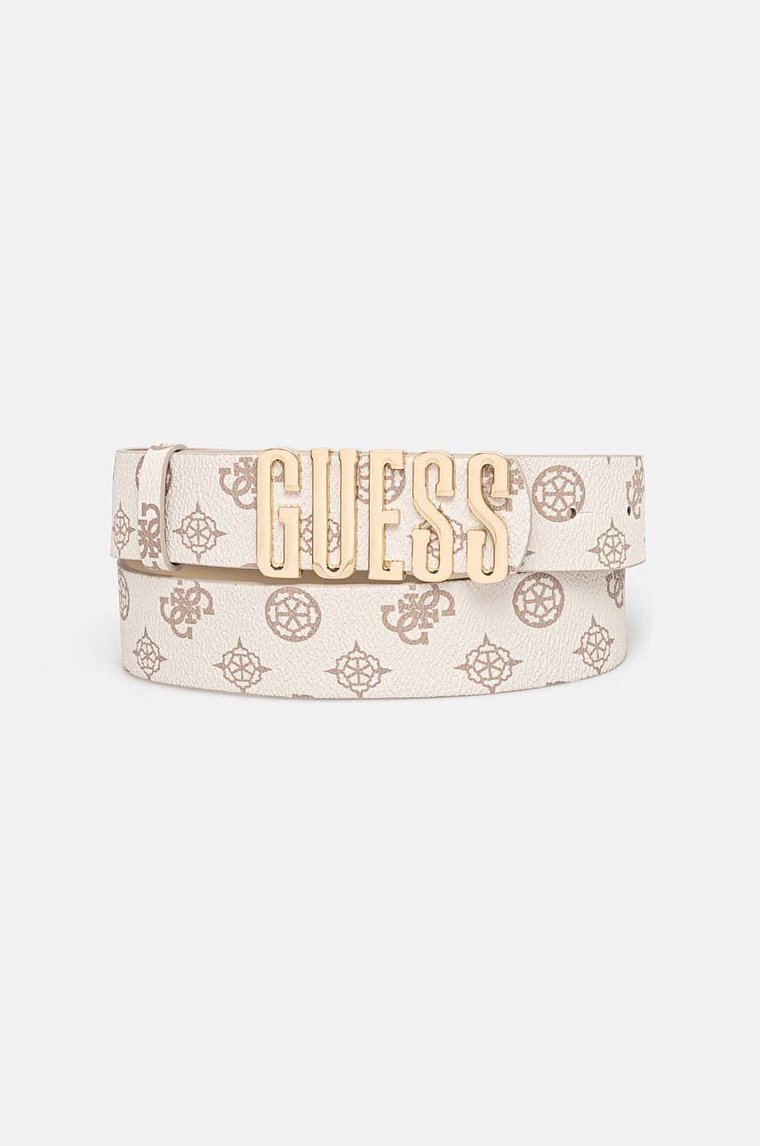 Guess pasek damski kolor beżowy BW9173 P4435