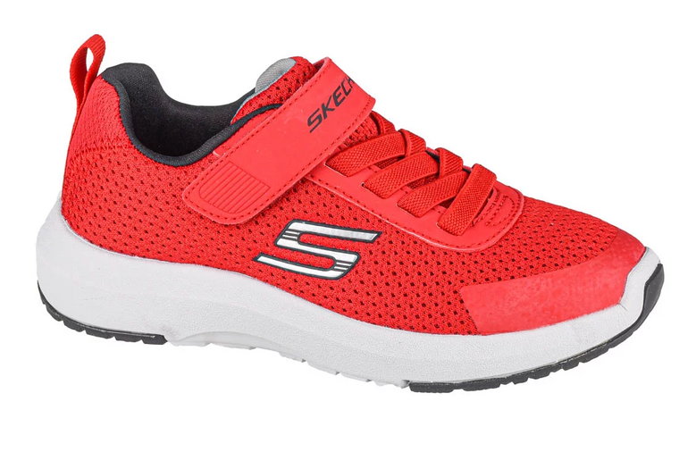 Skechers Dynamic Tread 98151L-RDBK, Dla chłopca, Czerwone, buty sneakers, przewiewna siateczka, rozmiar: 28,5