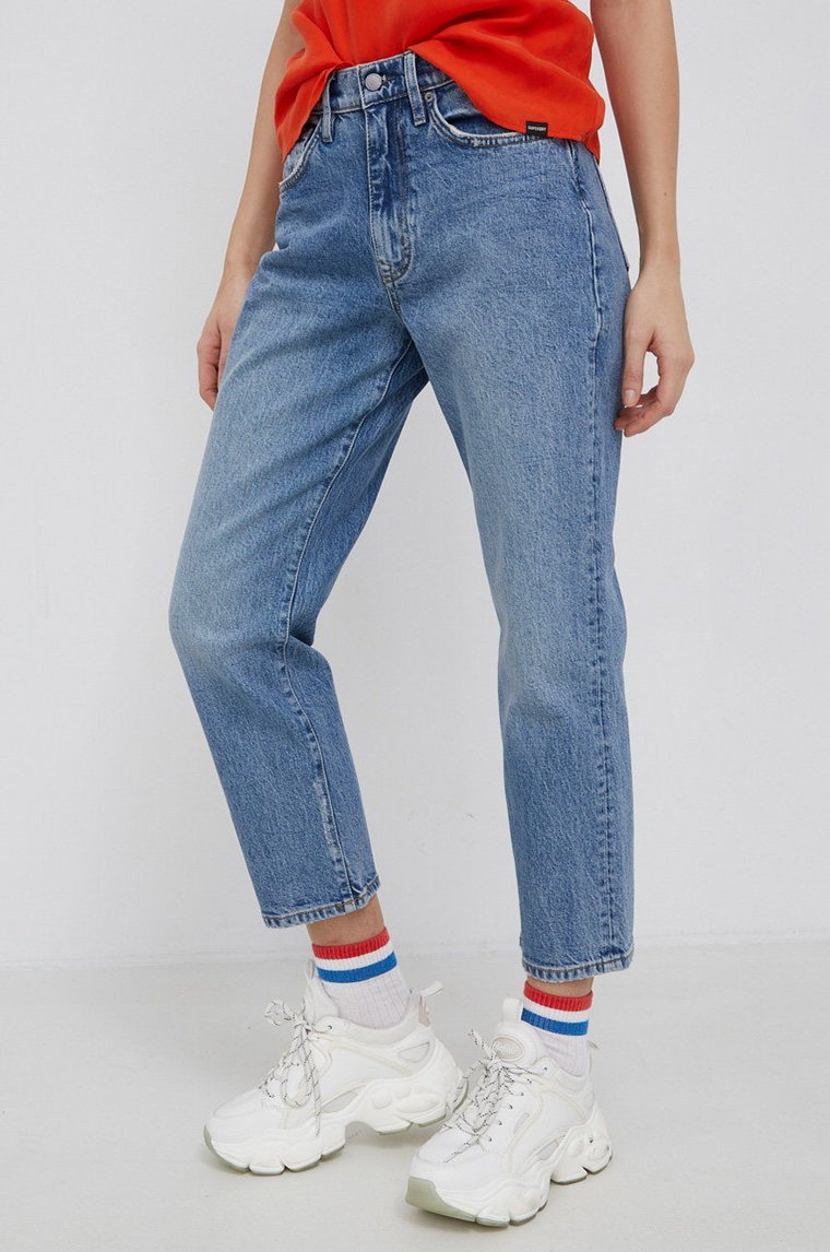 Superdry Jeansy damskie high waist