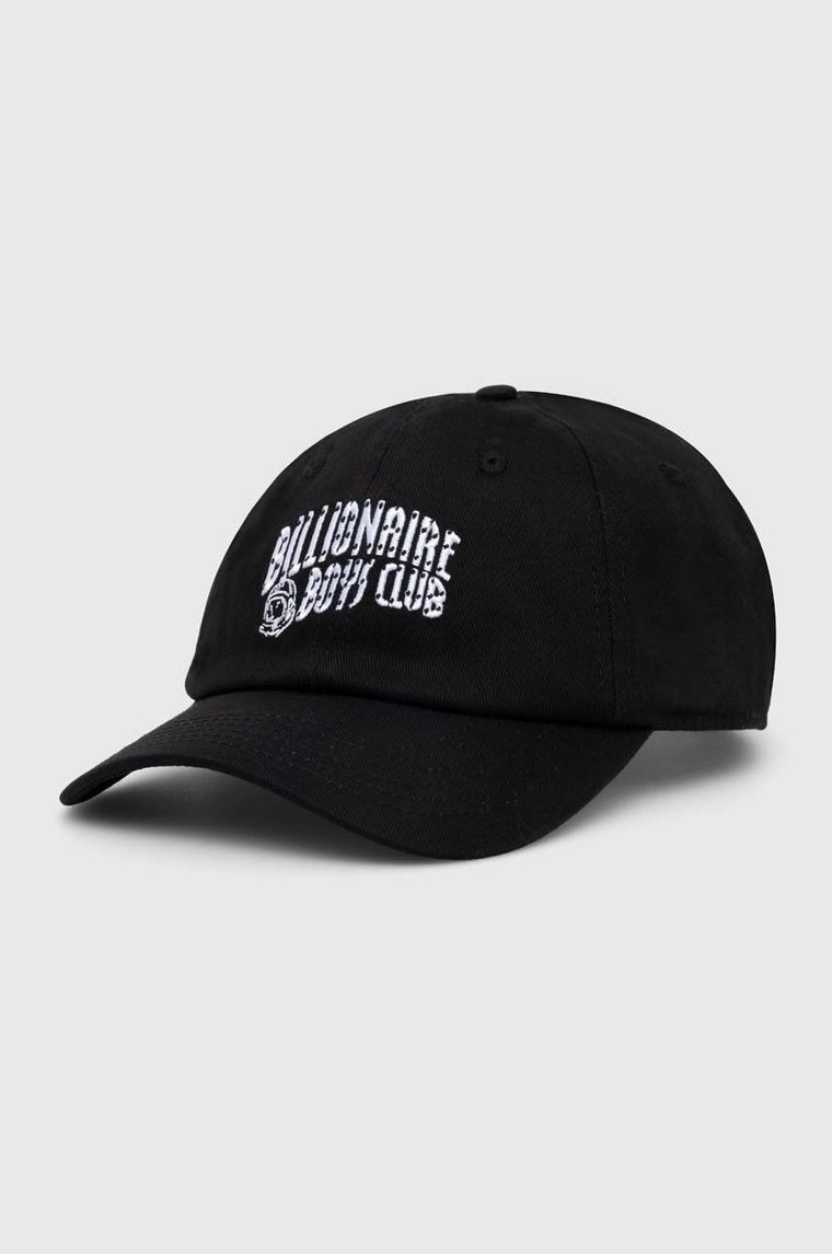 Billionaire Boys Club czapka z daszkiem bawełniana Arch Logo Curved kolor czarny z aplikacją BC016