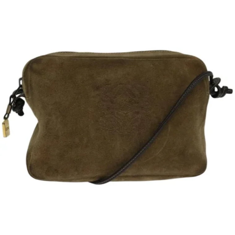 Pre-owned Suede shoulder-bags Loewe Pre-owned