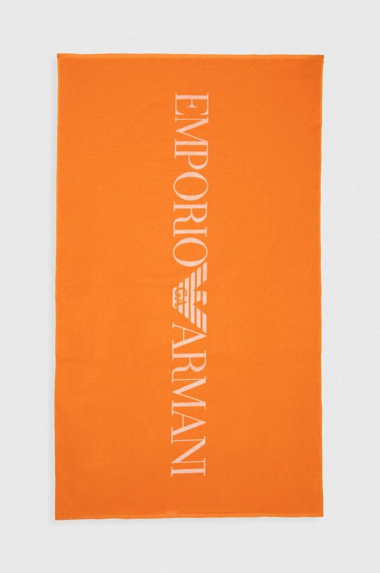 Emporio Armani Underwear ręcznik bawełniany kolor pomarańczowy 231772 4R451
