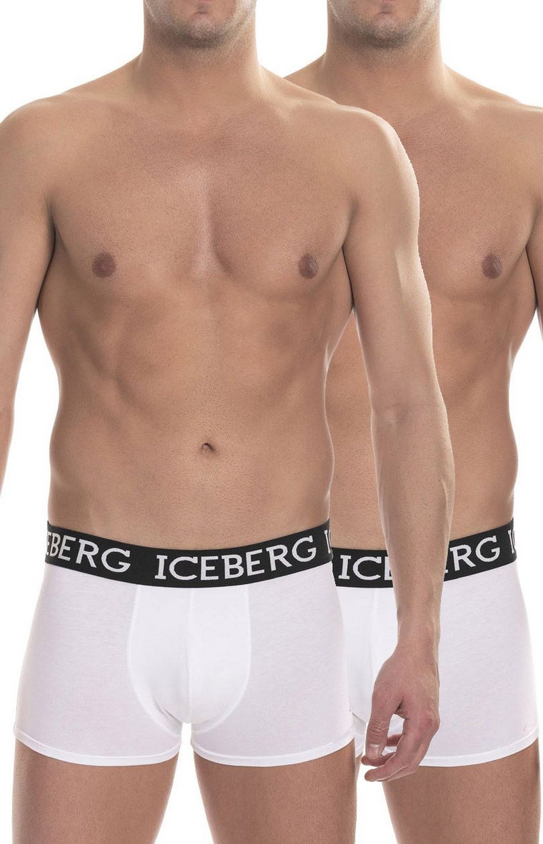 Iceberg 2-pack bokserki męskie białe ICE1UTR01B-Trunk, Kolor biały, Rozmiar M, ICEBERG