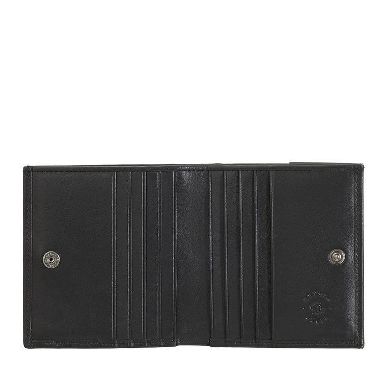 Nuvola Pelle Mały portfel Męskie z miękkiej skóry Nappa z kieszenią na monety i 8 miejscami na karty kredytowe