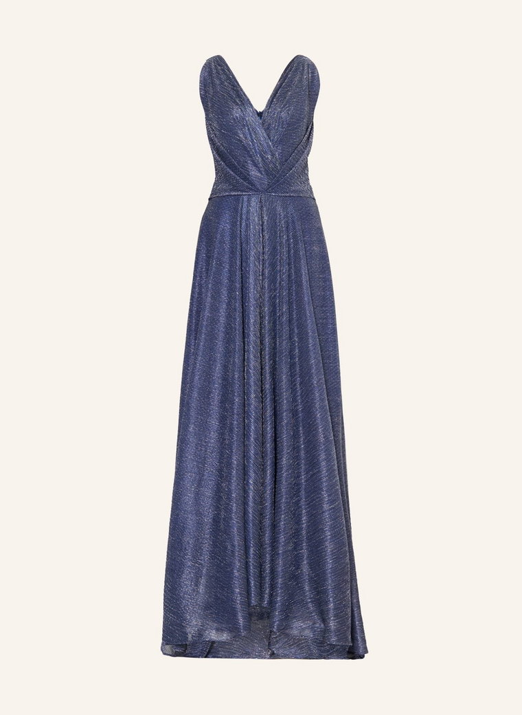 Talbot Runhof Sukienka Wieczorowa Z Błyszczącą Przędzą blau