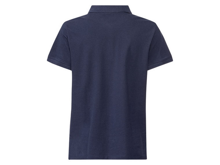 esmara Koszulka polo damska bawełniana z naszytym logo (XS (32/34), Granatowy)