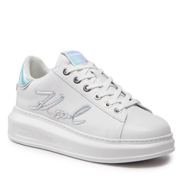Sneakersy KARL LAGERFELD - KL62510A White Lthr/Iridescent