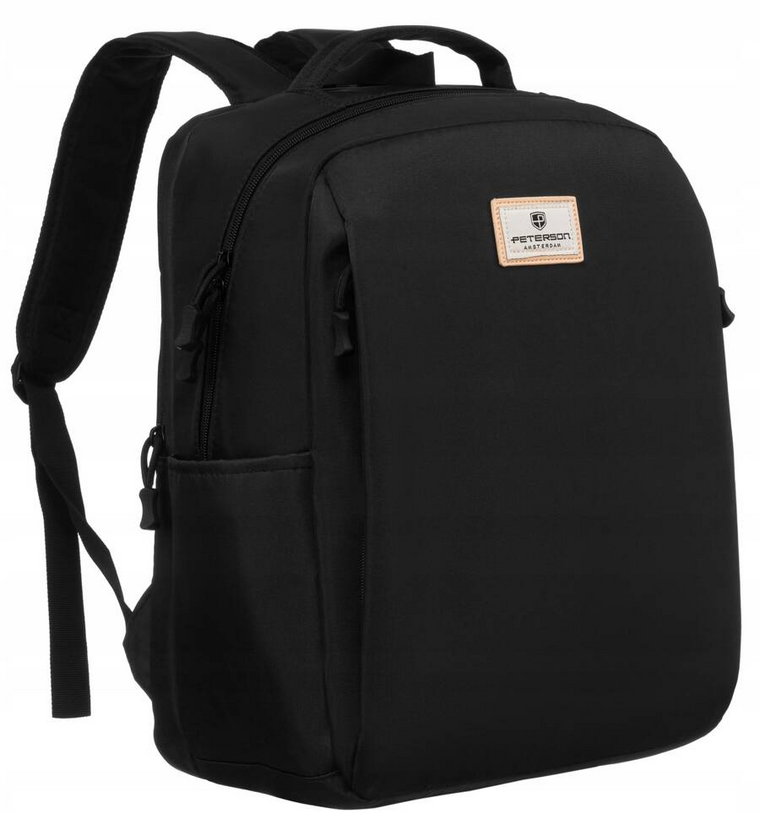 Duży, pojemny plecak damski z miejscem na laptopa - czarny