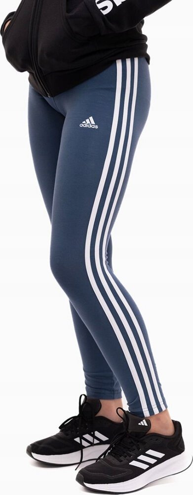 Legginsy Dla Dzieci Adidas Essentials 3-STRIPES Cotton Tights Niebi r 164cm