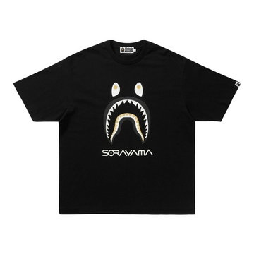 Bape, Sorayama Shark T-shirt Czarny, male,