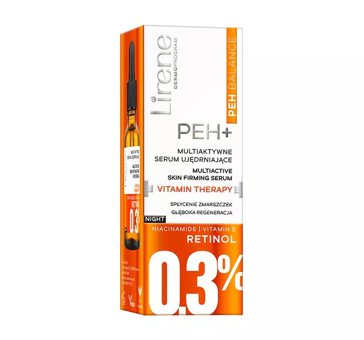 LIRENE PEH+ BALANCE MULTIAKTYWNE SERUM UJĘDRNIAJĄCE NA NOC VITAMIN THERAPY 30ML