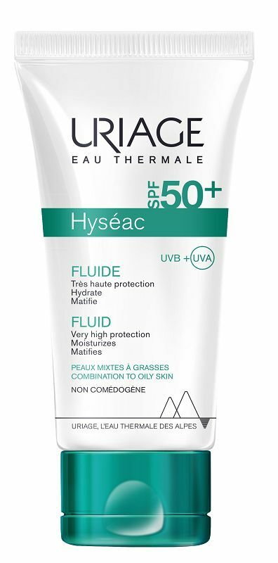Uriage Hyseac - fluid przeciwsłoneczny do cery trądzikowej SPF50+ 50ml