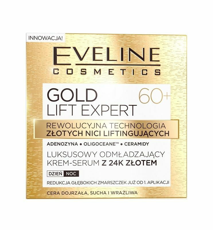 Eveline Gold Lift Expert - Krem do twarzy 60+ Dzień/Noc 50ml